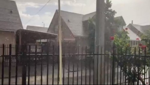 Inusual fenómeno en Ñuble: El mismo día se registra tormenta eléctrica, granizos y 33 grados