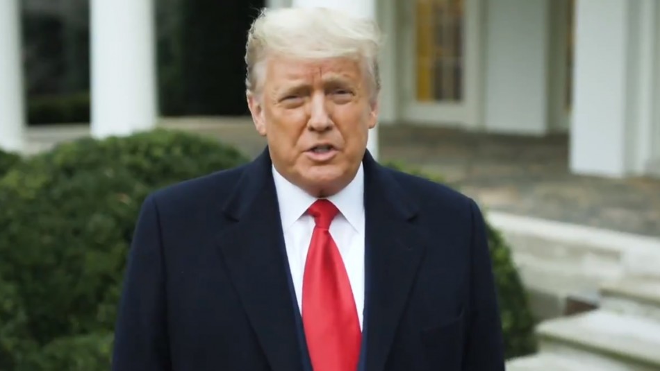 Donald Trump Donald Trump hace un llamado la paz.
