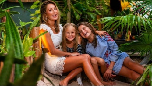 Las fabulosas vacaciones de Geraldine Bazán con sus hijas en la playa