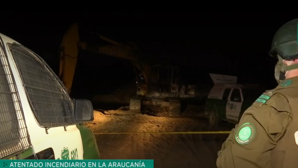 Nuevo ataque incendiario en La Araucanía: Queman dos retroexcavadoras en Padre Las Casas