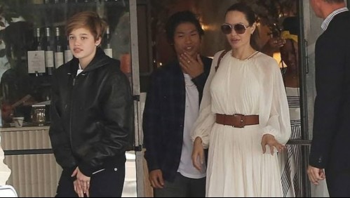 El elegante look de Angelina Jolie para ir de compras con Shiloh y Zahara en fotos y video