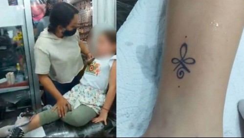 'Ya acostúmbrate': Madre llevó a su hija de siete años a que le hicieran un tatuaje