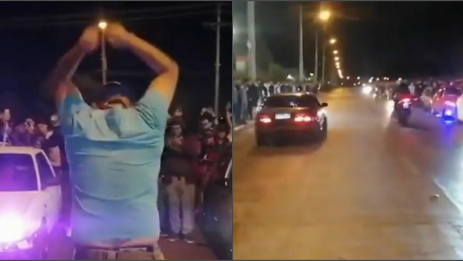 Adrenalina ilegal en Maipú: Pilotos protagonizan masivas carreras clandestinas Adrenalina ilegal en Maipú: Pilotos protagonizan masivas carreras clandestinas