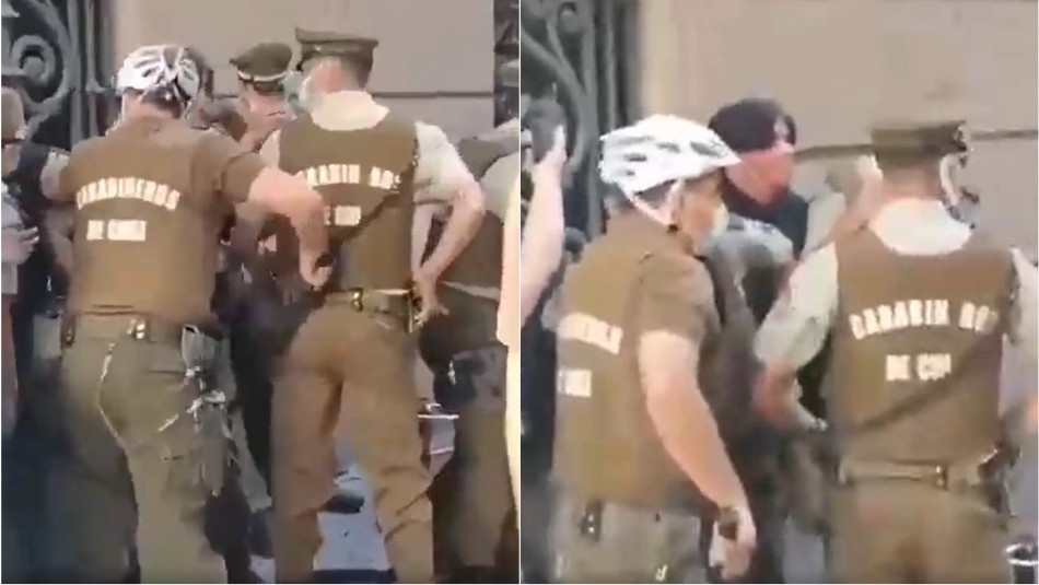 Detienen a sujeto que disparó en medio de manifestación en Paseo Ahumada Detienen a sujeto que disparó en medio de manifestación en Paseo Ahumada