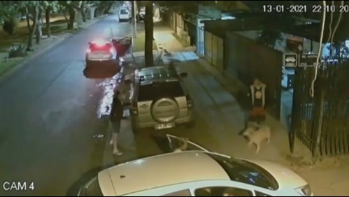 Así fue el violento portonazo en Maipú donde se robaron también a la mascota de la familia