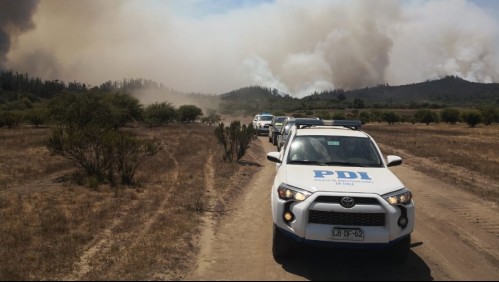 Detienen a sujeto por incendio en pastizal en la comuna de Casablanca