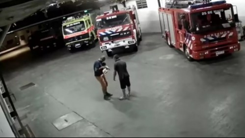 ¡Es un héroe! Bombero le salvó la vida a una bebé que no podía respirar en Argentina