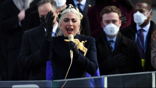 Lady Gaga interpreta el himno nacional de EEUU en ceremonia de cambio de mando