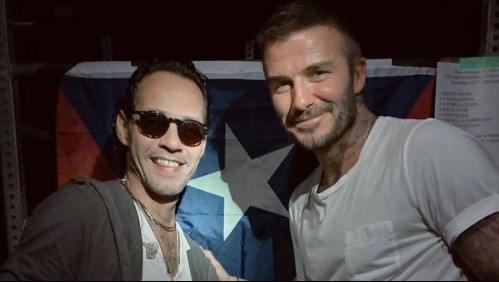 Marc Anthony celebra 30 años de carrera y su amigo David Beckham lo felicita en español