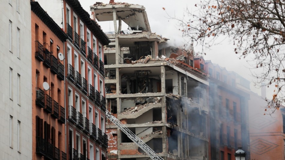 Explosión Madrid Fuerte explosión destruye edificio cercano a residencia de ancianos en Madrid