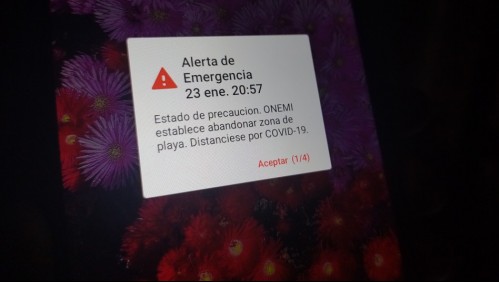 Onemi envía por error mensaje para evacuar playas de Chile tras sismo 7.0 en la Antártica