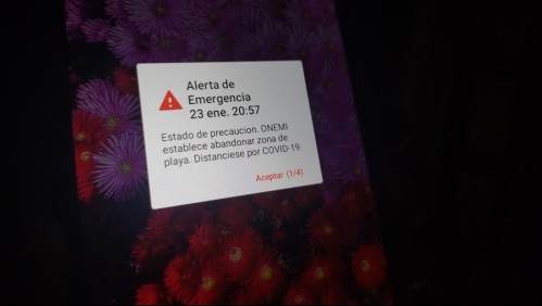 No alarmarse: Onemi envió mensaje de prueba de Sistema de Alerta en Antártica y Alto Hospicio