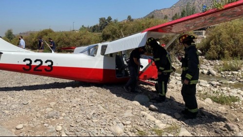 Reportan caída de avioneta en la comuna de Vitacura