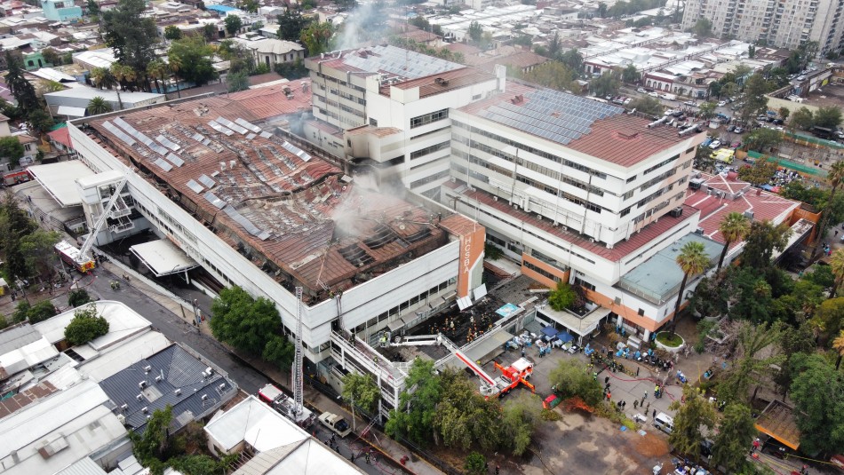 Hospital San Borja Incendio en Hospital San Borja: Bomberos informa que