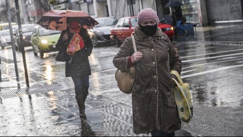 Sigue el avance del sistema frontal en la Región Metropolitana y en la zona centro del país