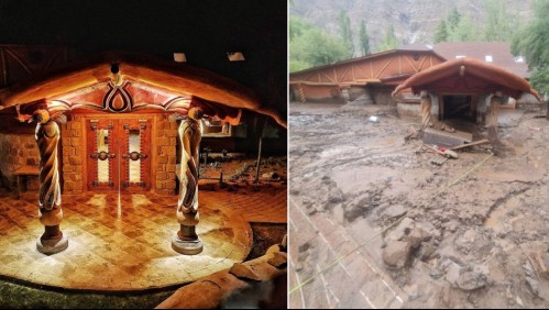 Antes y después: Así quedó el hotel de la familia de Pangal Andrade tras el aluvión