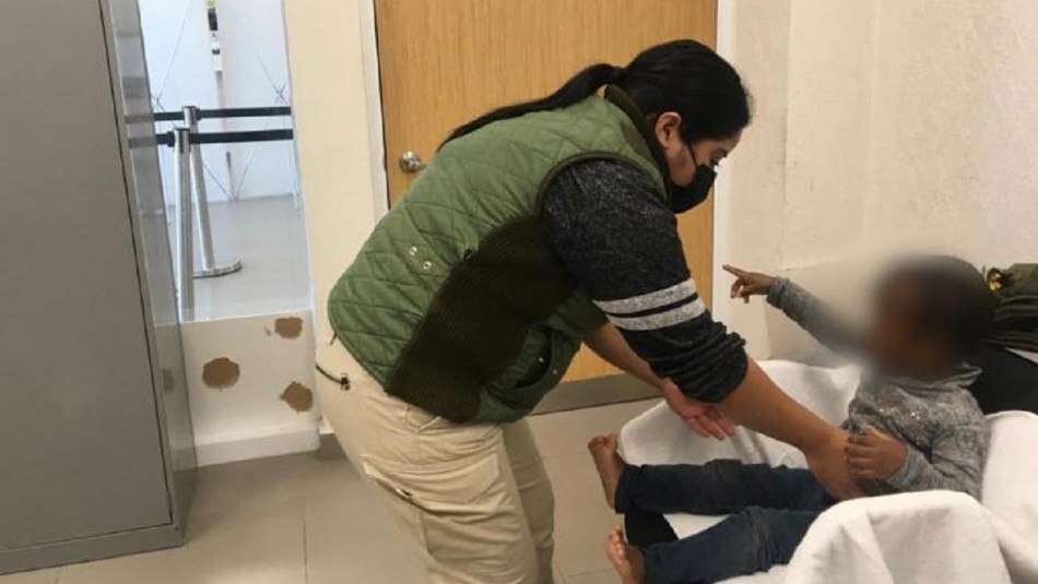 Menor chilena Menor chilena de 2 años rescatada en México.