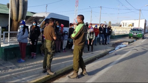 Incidentes entre migrantes y Carabineros por ingreso masivo de extranjeros en Colchane
