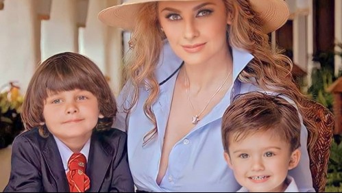Se viraliza video de Aracely Arámbula mostrando el rostro del hijo menor de Luis Miguel