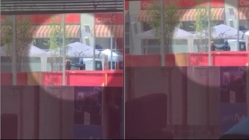 Asalto en Mall Plaza Oeste: Graban momento en que persona es encañonada por delincuente