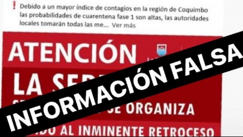 'WhatsApp falso': Municipalidad de La Serena desmiente aviso por cuarentena total