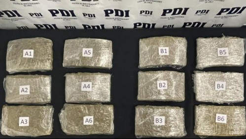 'Sistema de fajas': Detienen a dos extranjeros que traían consigo más de 6 kilos de marihuana