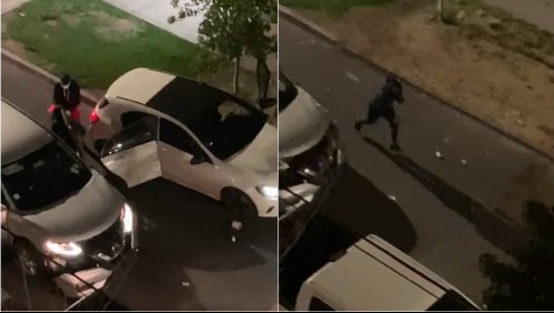 Lanzando hasta cremas y maceteros: Vecinos frustran violenta encerrona en San Miguel