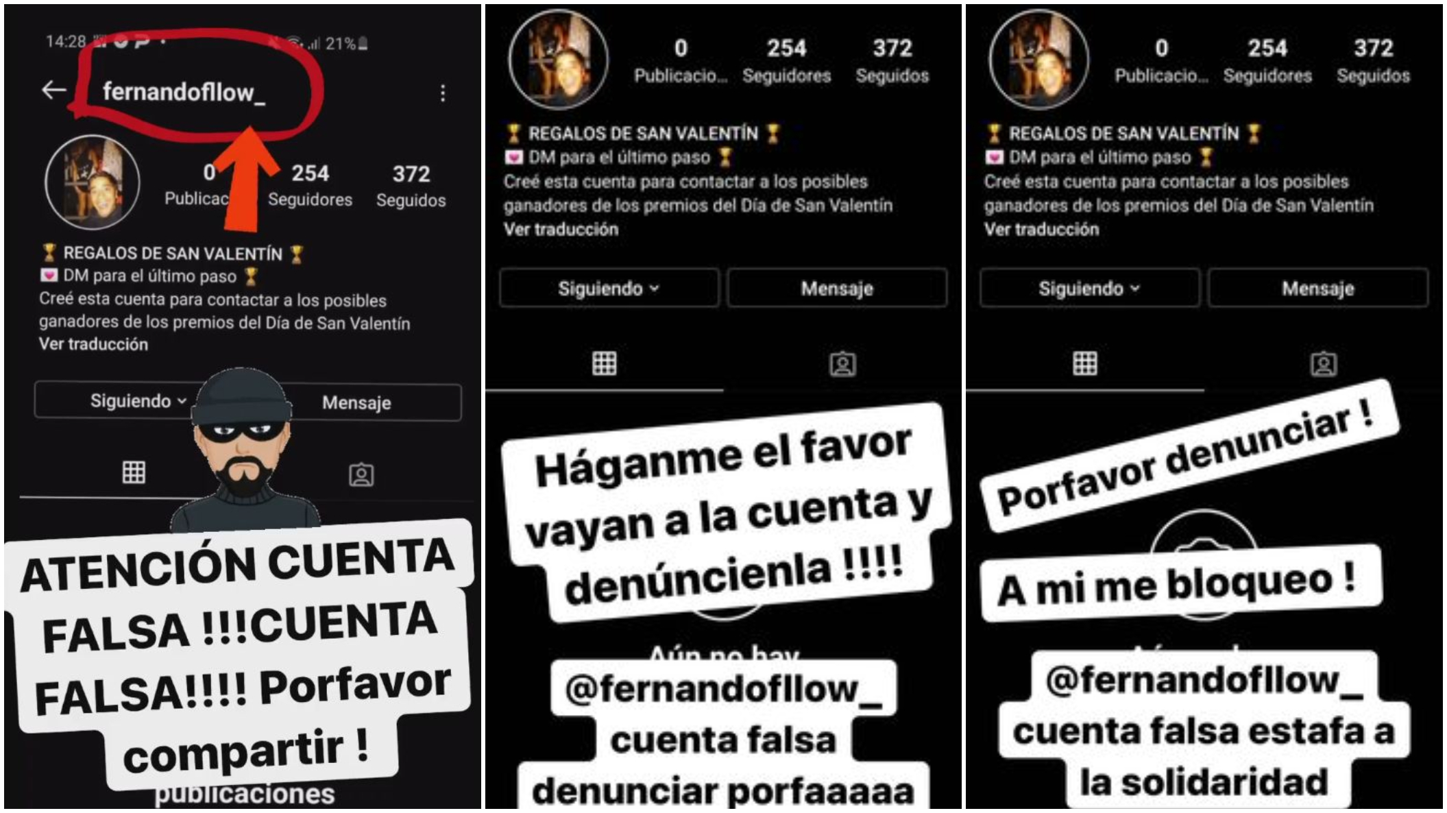 Fernando Godoy denuncia estafa a través de Instagram