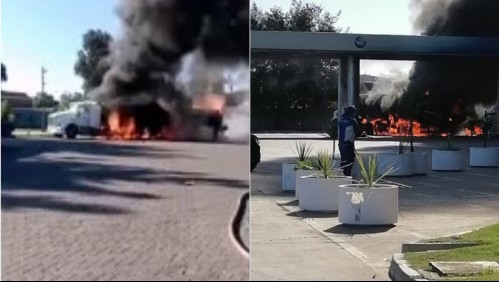 Camión de combustible se incendia en Ruta 68 en las cercanías de Placilla