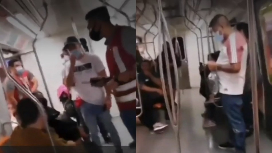 Metro Conflicto en Metro de Santiago.