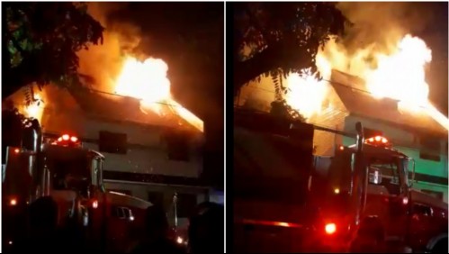 Violento incendio afecta a dos viviendas en San Miguel: Hay tres personas lesionadas