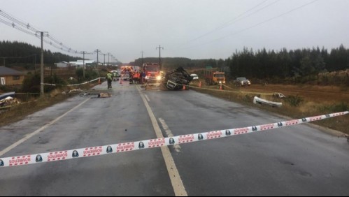 Accidente de tránsito deja cuatro personas fallecidas en comuna de Los Álamos