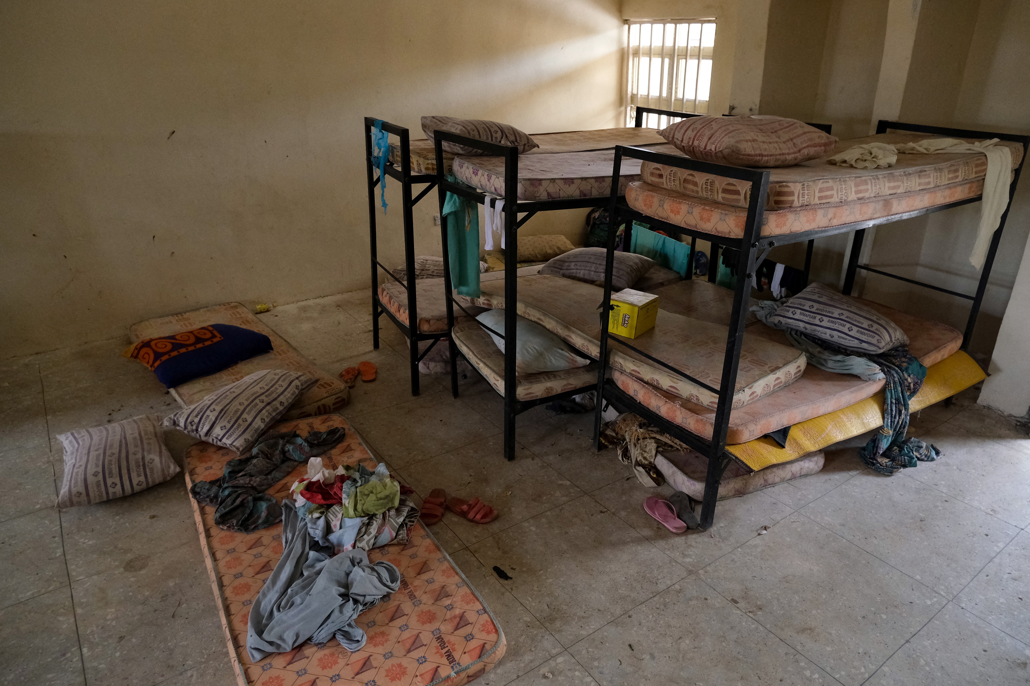 Habitaciones vacías tras secuestro en escuela de Nigeria