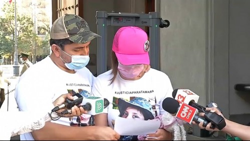 Padres de Tamara Moya entregan emotiva carta a Piñera: 'Espero que se haga justicia'