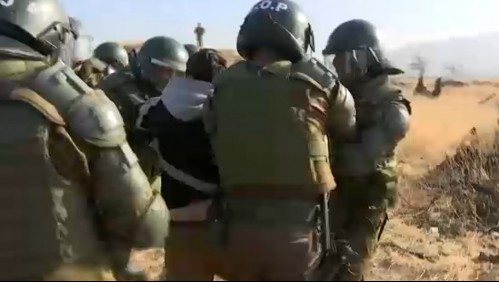 Desalojo de toma ilegal en Renca termina con 14 personas detenidas