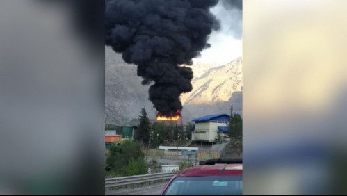 Incendio afectó a planta de filtros de Codelco en Los Andes