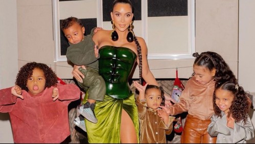Kim Kardashian disfruta de una divertida fiesta de pizzas con sus hijos mayores