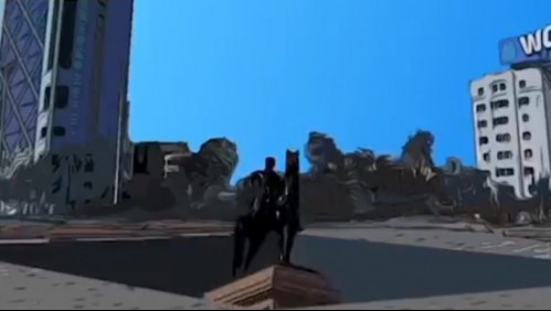 Curiosa iniciativa busca ocultar bajo tierra el monumento de Baquedano durante manifestaciones