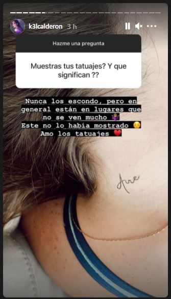 El tatuaje de Kel Calderón El tatuaje de Kel Calderón