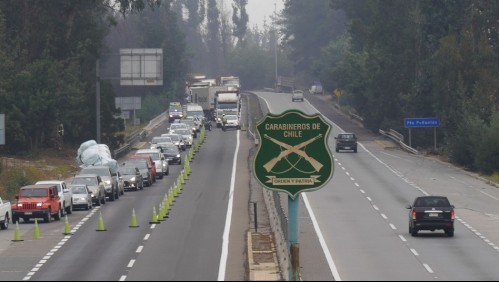 Camión ocasiona colisión múltiple en la Ruta 68 en dirección a Santiago