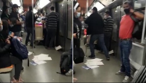 Video muestra pelea en el Metro por hombre que no utilizaba mascarilla