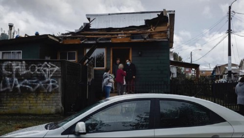 Tromba marina en Llanquihue provoca voladura de techumbre y caída de árboles