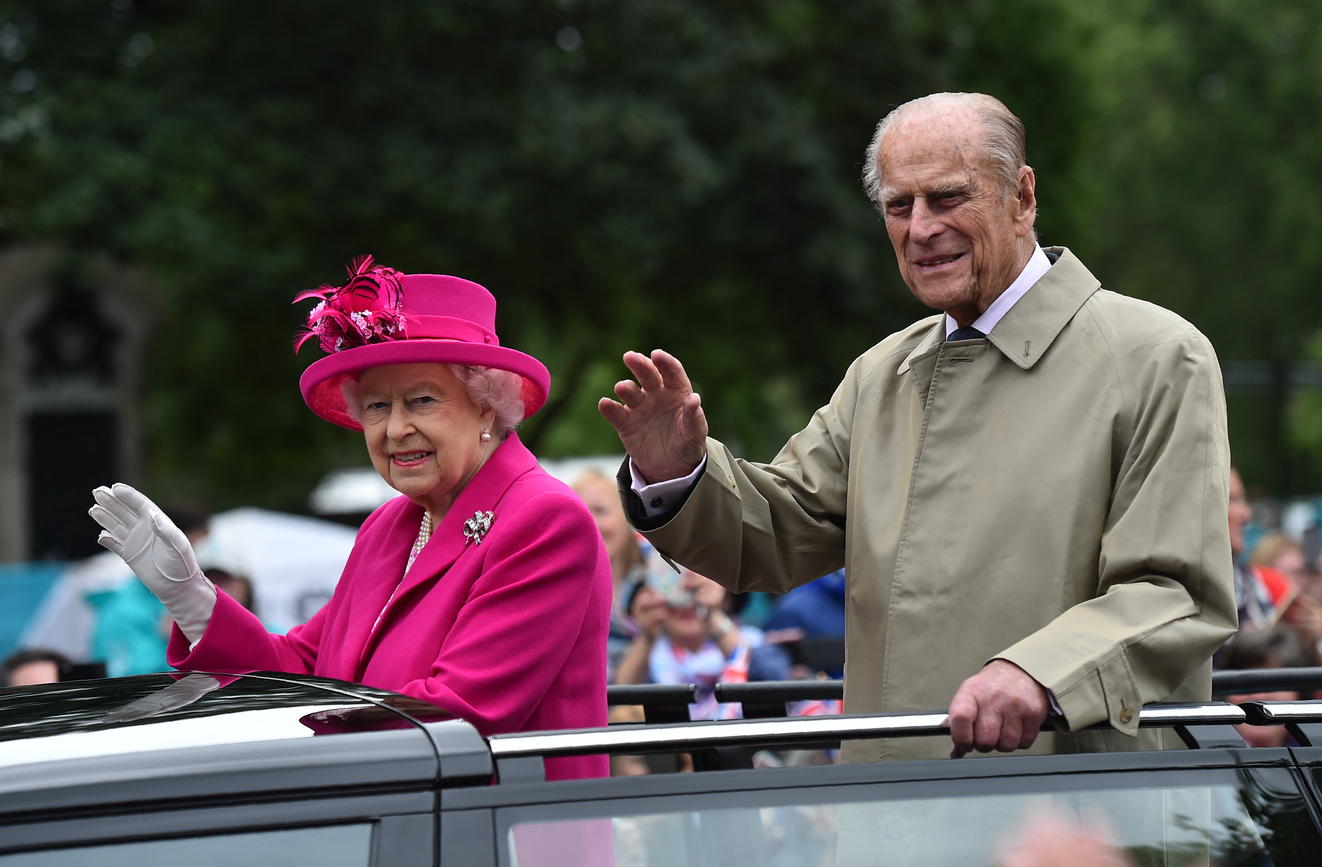 Príncipe Felipe y la Reina Isabel II