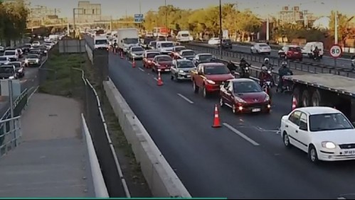 Gran congestión en Ruta 5 Sur en la salida Carlos Valdovinos por controles sanitarios
