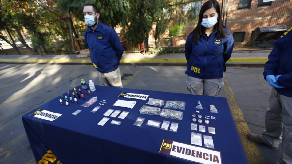 droga MDAI, inédita droga decomisada en Chile.