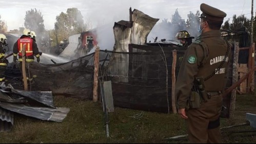 Adolescente está en riesgo vital tras sufrir graves quemaduras en incendio en Calbuco