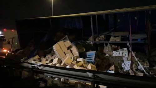 Conductor de camión fue retenido por 6 delincuentes para robarle su carga en Lo Espejo