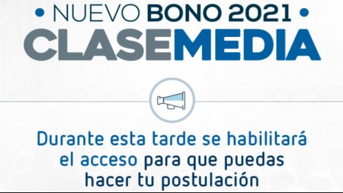 Bono de Clase Media: SII informa que solo esta tarde se habilitará acceso a postulación