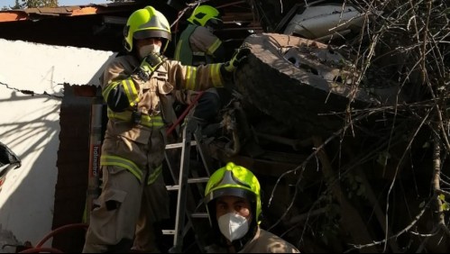 Camión sin frenos cae en el techo de una casa en La Florida