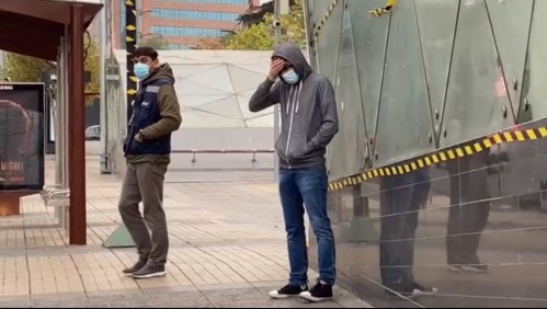 Iba a visitar a un primo: sujeto covid positivo es retenido tras viajar en el Metro